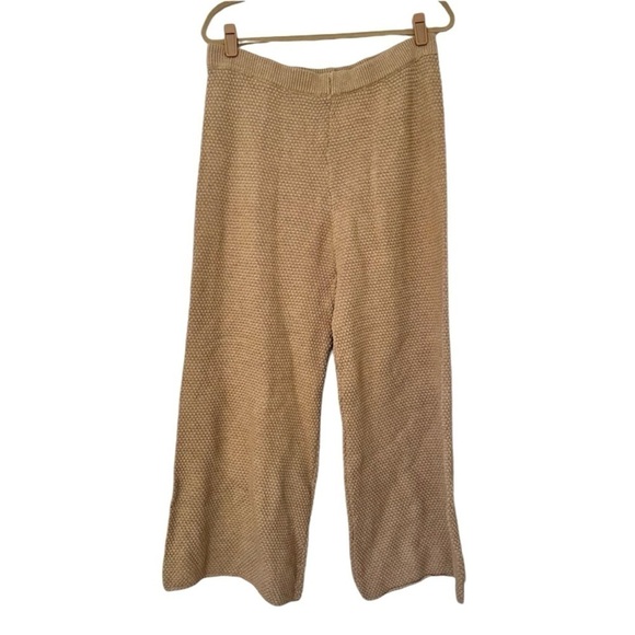 Free People Beach Hailee Wide Leg Lounge Pants Women’s Large Tan - Picture 4 of 8